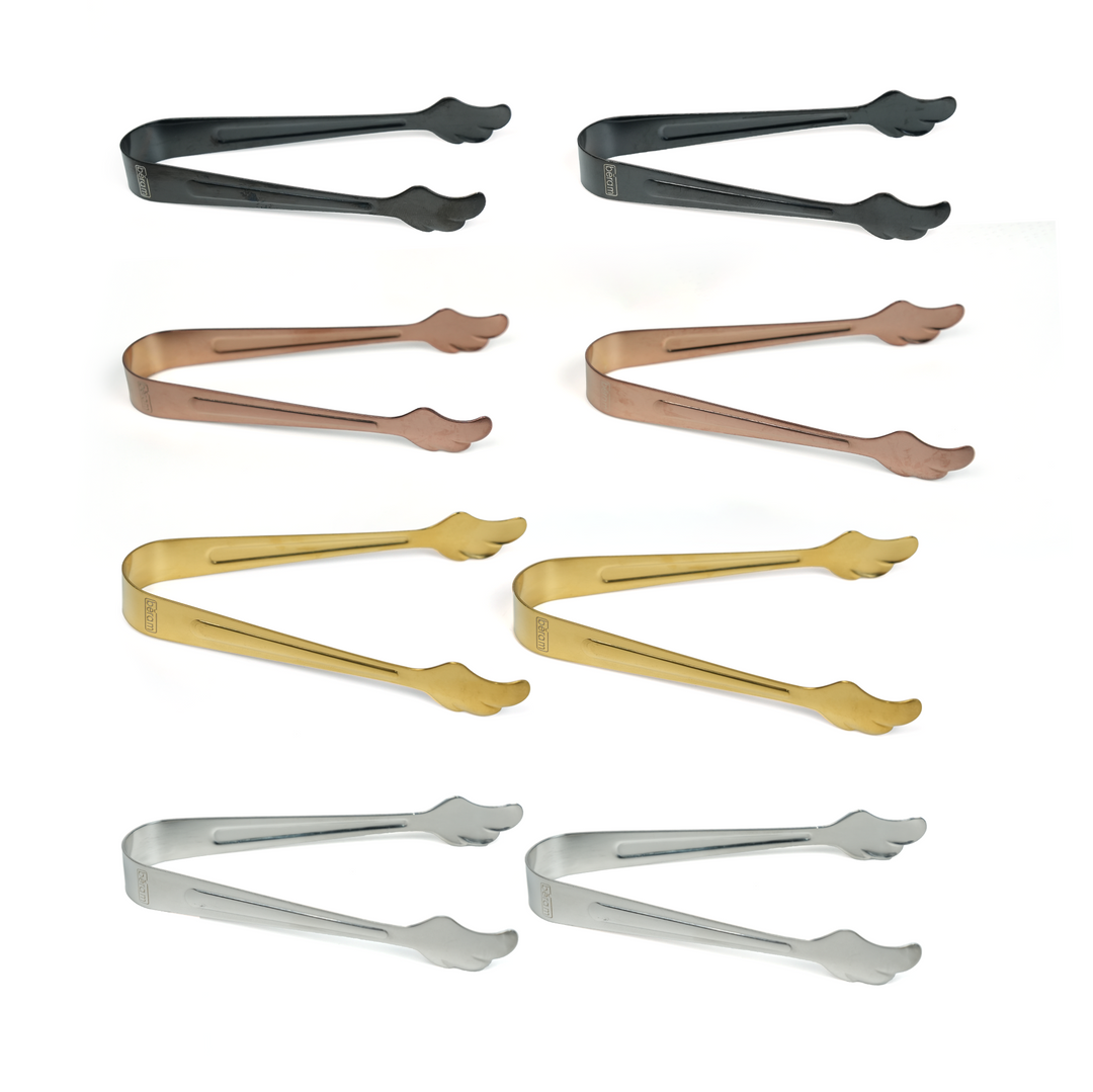 Beram Sugar Tong – Stainless Steel Mini Tongs for Sugar Cubes, Ice, Snacks & Tea Parties – Durable, Rust-Resistant Mix Color