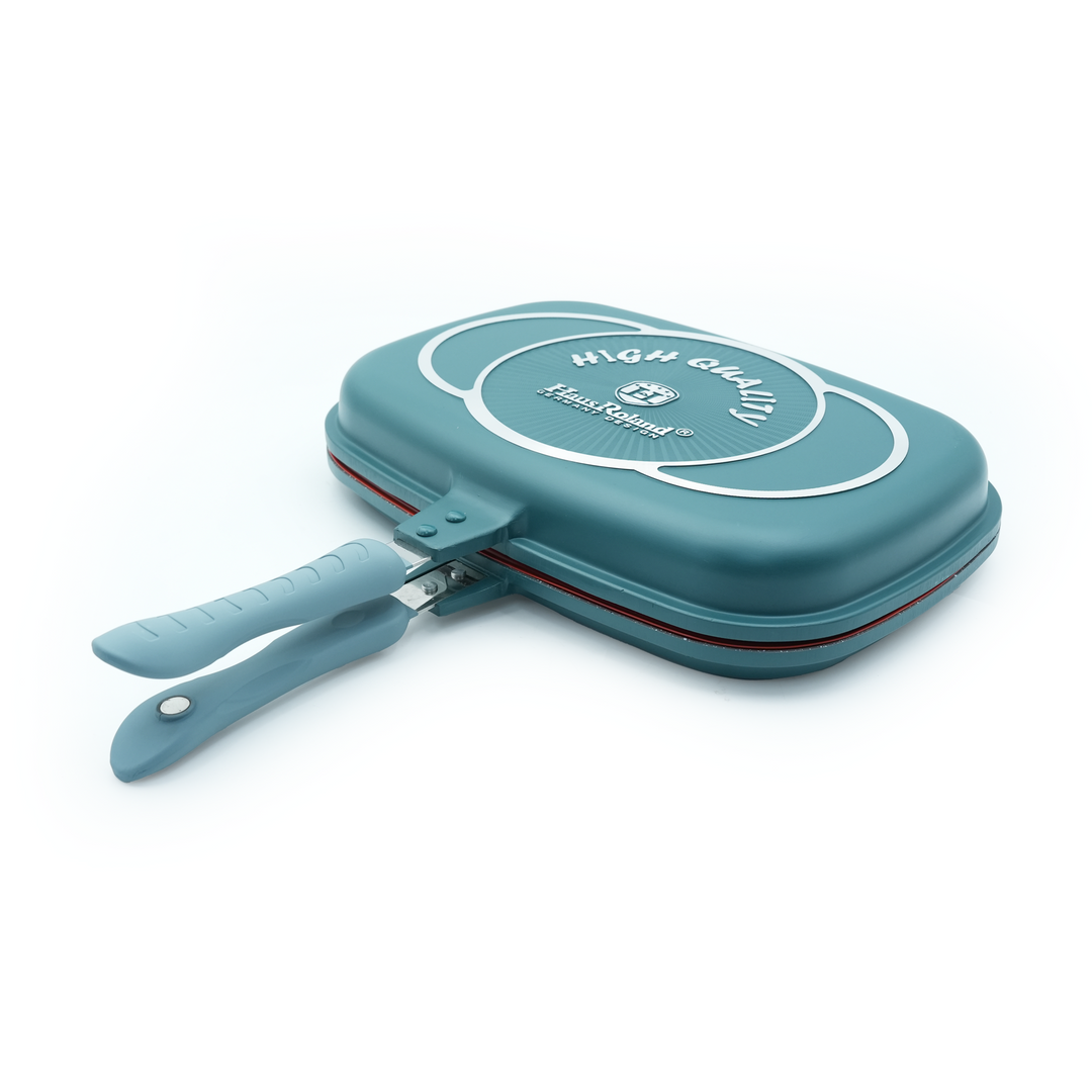 Haus Roland 14Pcs Green Granite Nonstick Cookware Set with Lids Die-Cast Aluminum Induction & Oven Safe PFOA/PTFE-Free Kitchen Utensil Durable Scratch-safe Pots & Pans for Cooking