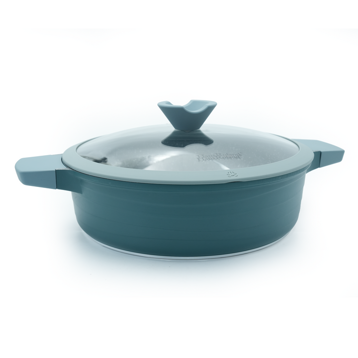 Haus Roland 14Pcs Green Granite Nonstick Cookware Set with Lids Die-Cast Aluminum Induction & Oven Safe PFOA/PTFE-Free Kitchen Utensil Durable Scratch-safe Pots & Pans for Cooking