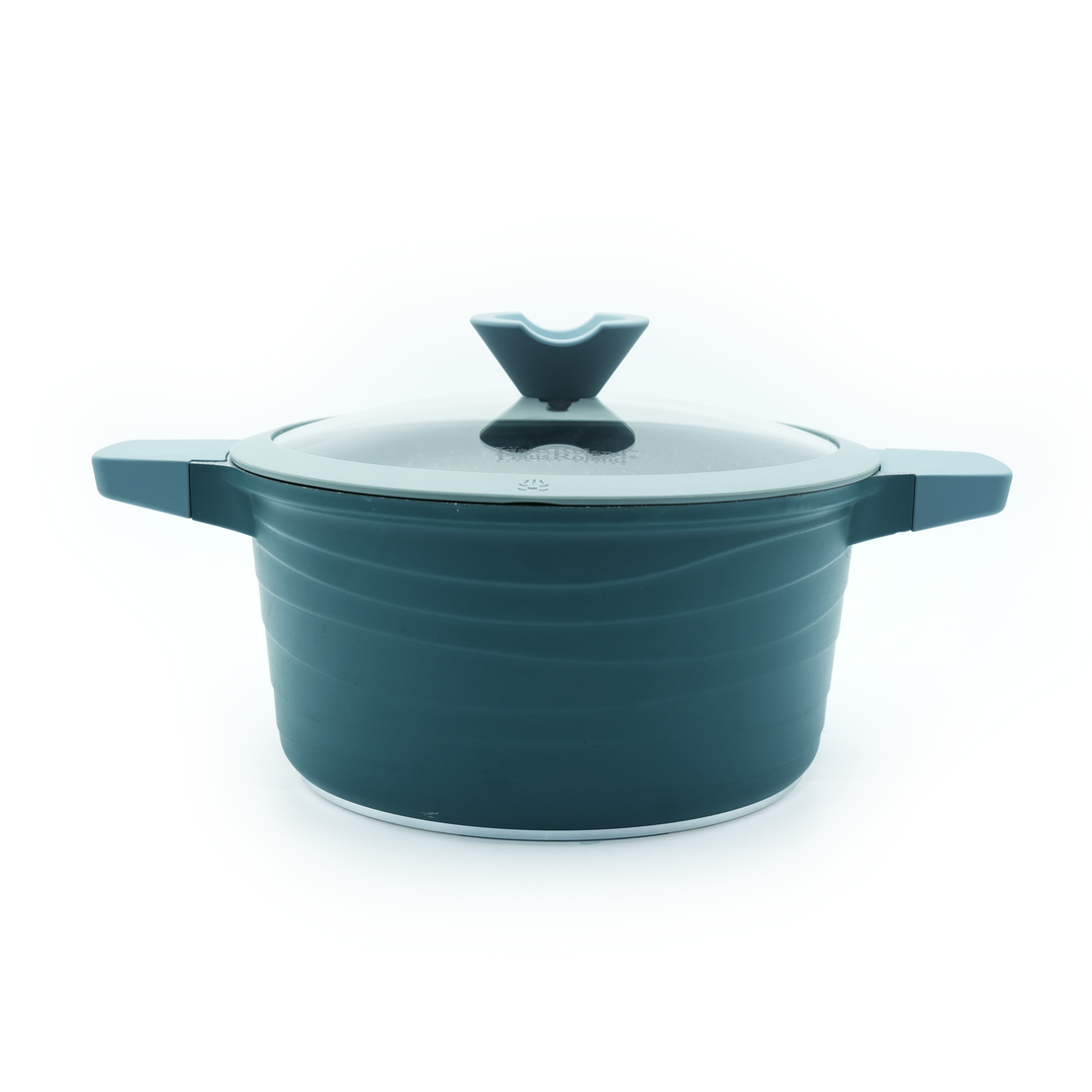 Haus Roland 14Pcs Green Granite Nonstick Cookware Set with Lids Die-Cast Aluminum Induction & Oven Safe PFOA/PTFE-Free Kitchen Utensil Durable Scratch-safe Pots & Pans for Cooking