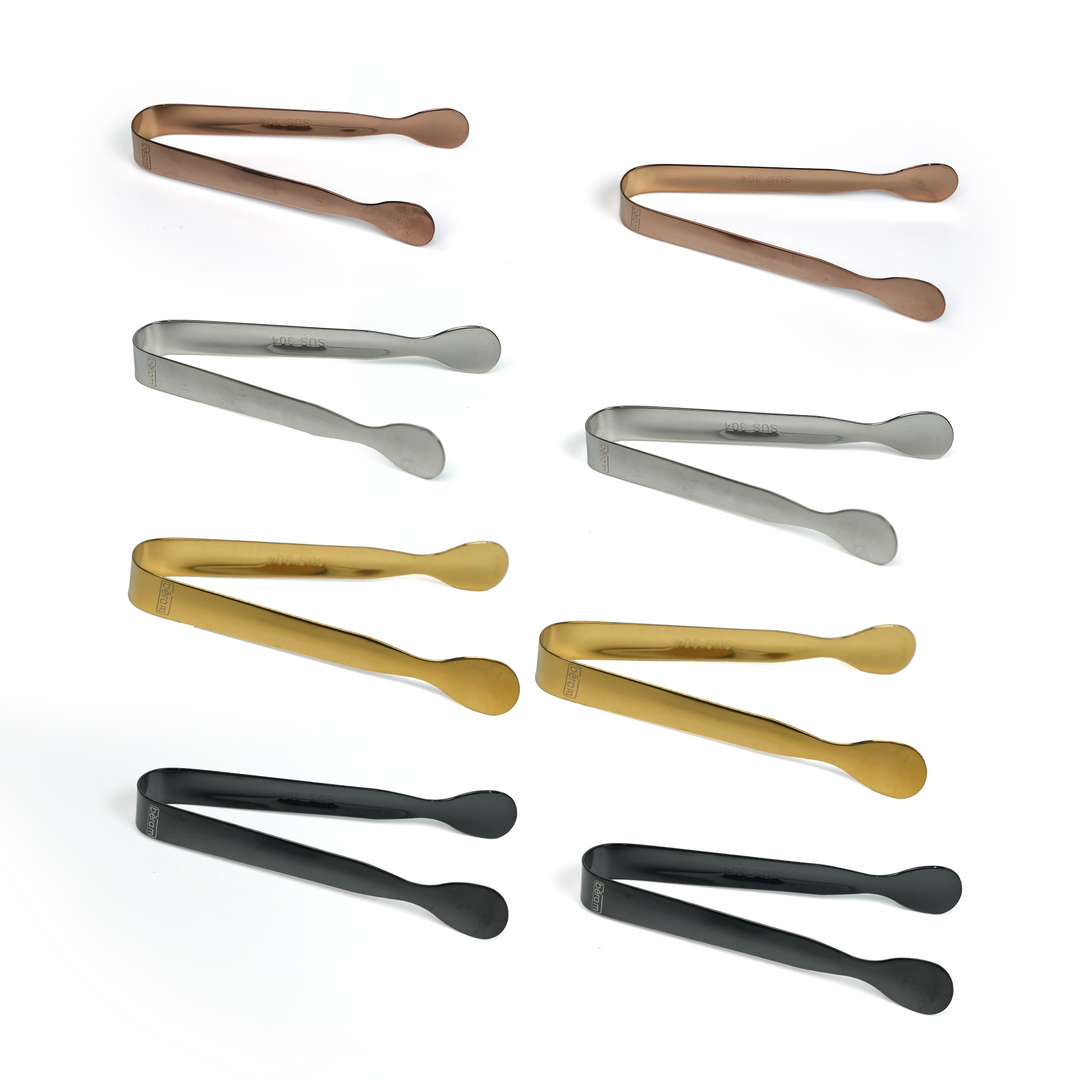Beram Sugar Tong – Stainless Steel Mini Tongs for Sugar Cubes, Ice, Snacks & Tea Parties – Durable, Rust-Resistant Mix Color