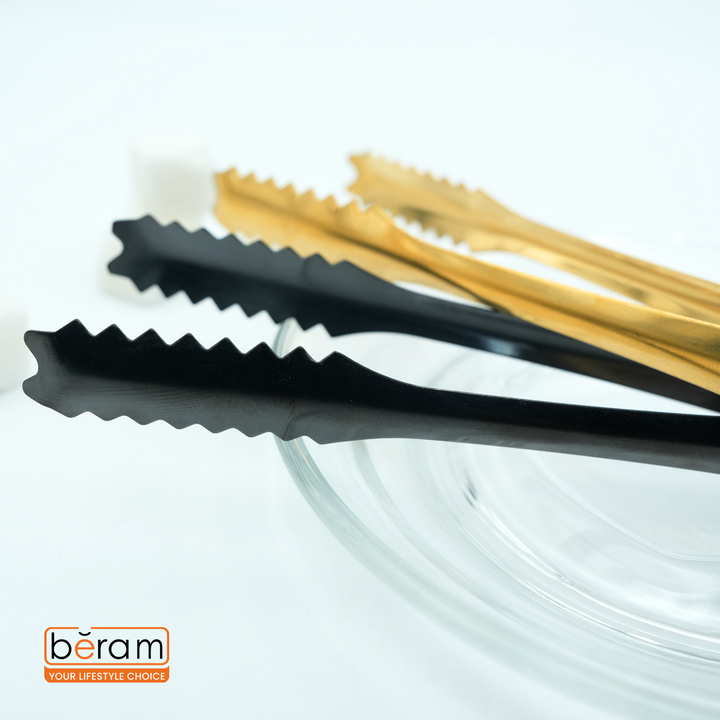 Beram Sugar Tong – Stainless Steel Mini Tongs for Sugar Cubes, Ice, Snacks & Tea Parties – Durable, Rust-Resistant Mix Color