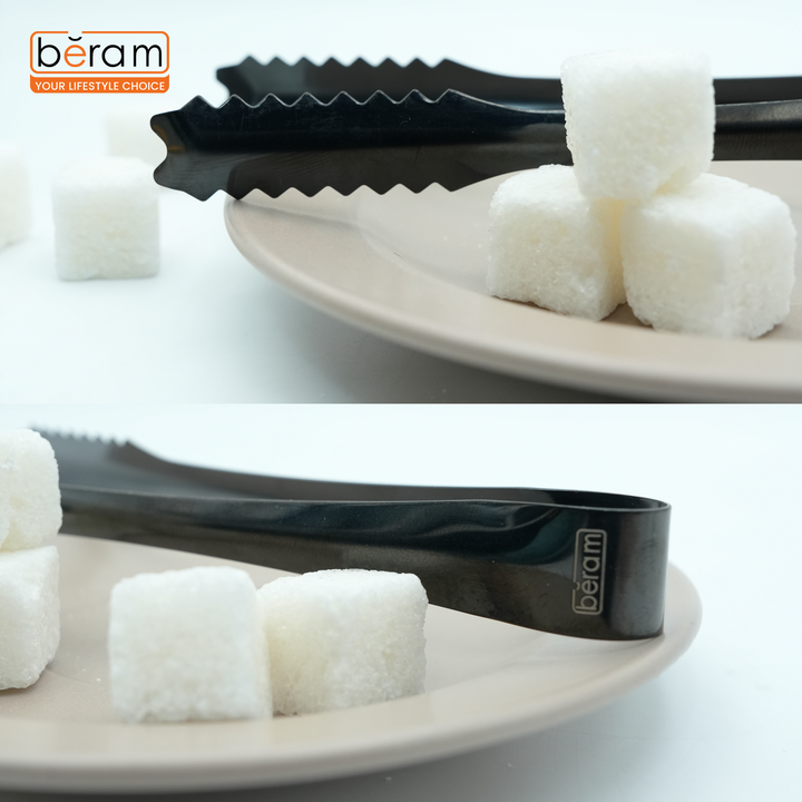 Beram Sugar Tong – Stainless Steel Mini Tongs for Sugar Cubes, Ice, Snacks & Tea Parties – Durable, Rust-Resistant Mix Color