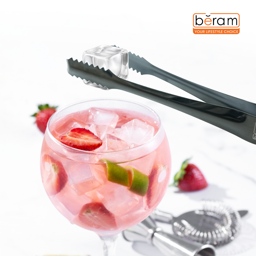 Beram 15+12.5 Sugar Tong Stainless Steel Mini Tongs for Sugar Cubes, Ice, Snacks & Tea Parties – Durable, Rust-Resistant