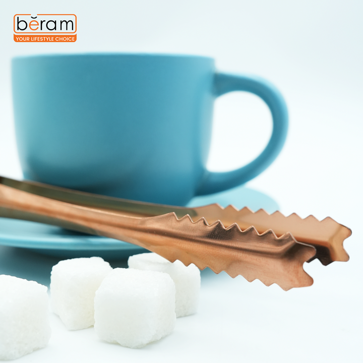 Beram Sugar Tong – Stainless Steel Mini Tongs for Sugar Cubes, Ice, Snacks & Tea Parties – Durable, Rust-Resistant Mix Color