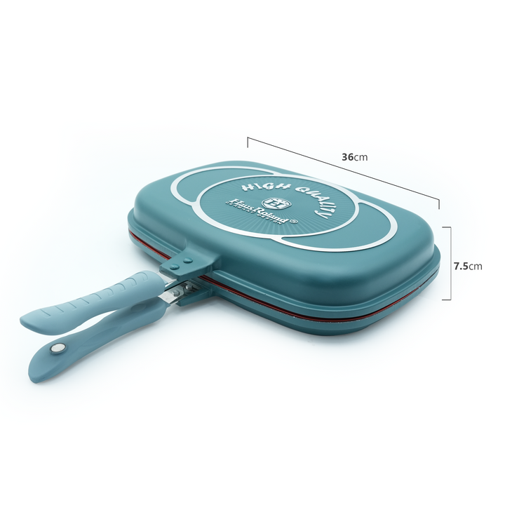 Haus Roland 14Pcs Green Granite Nonstick Cookware Set with Lids Die-Cast Aluminum Induction & Oven Safe PFOA/PTFE-Free Kitchen Utensil Durable Scratch-safe Pots & Pans for Cooking