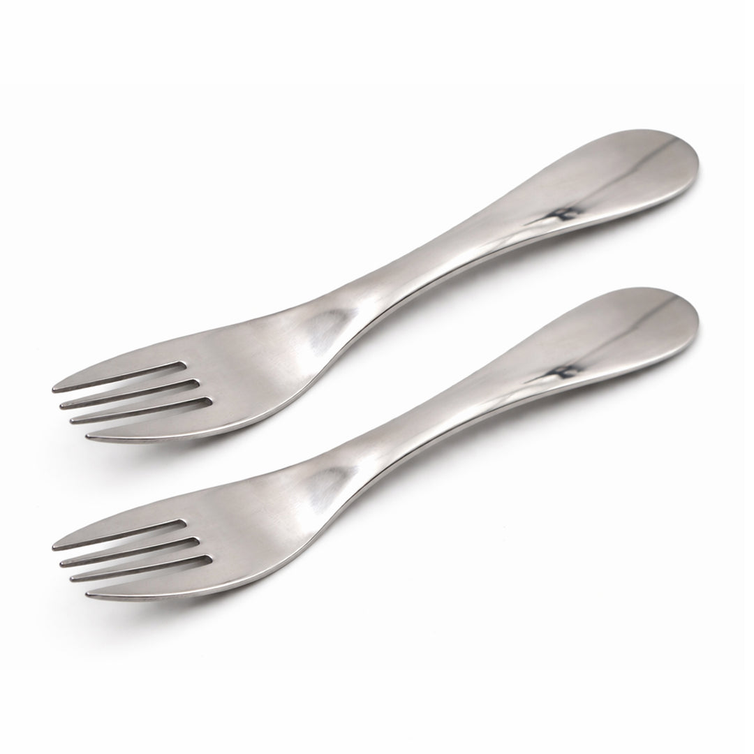 BERAM Tiny Bite Children’s Cutlery 18/10 Stainless Steel Flatware with Elegant Handles – Perfect Toddler Tableware