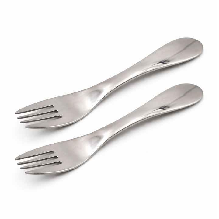 BERAM Tiny Bite Children’s Cutlery 18/10 Stainless Steel Flatware with Elegant Handles – Perfect Toddler Tableware
