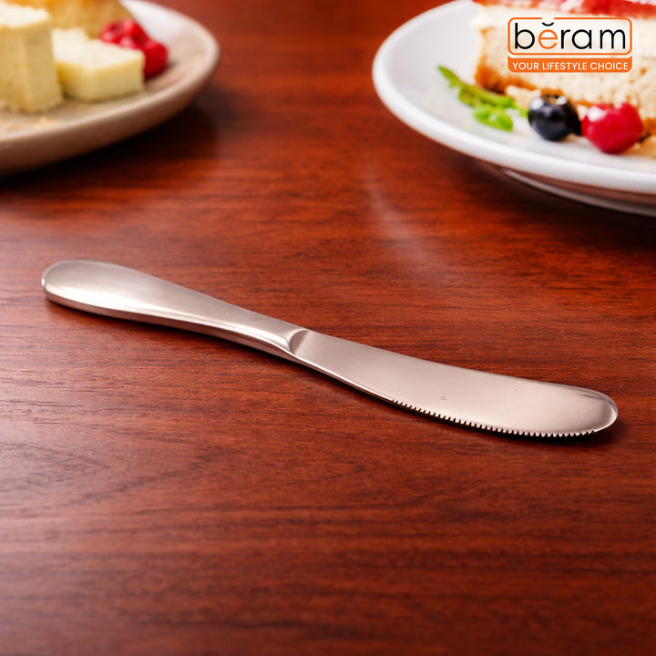 BERAM Tiny Bite Children’s Cutlery 18/10 Stainless Steel Flatware with Elegant Handles – Perfect Toddler Tableware