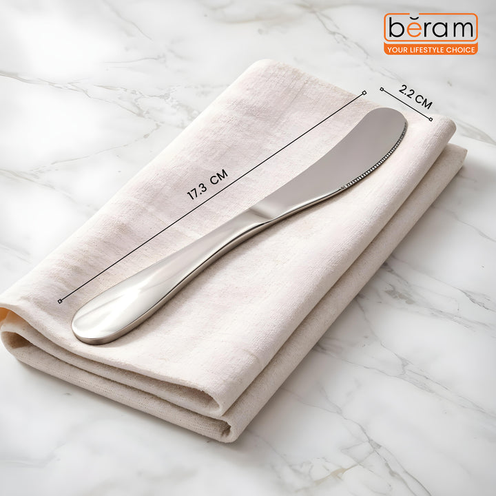 BERAM Tiny Bite Children’s Cutlery 18/10 Stainless Steel Flatware with Elegant Handles – Perfect Toddler Tableware