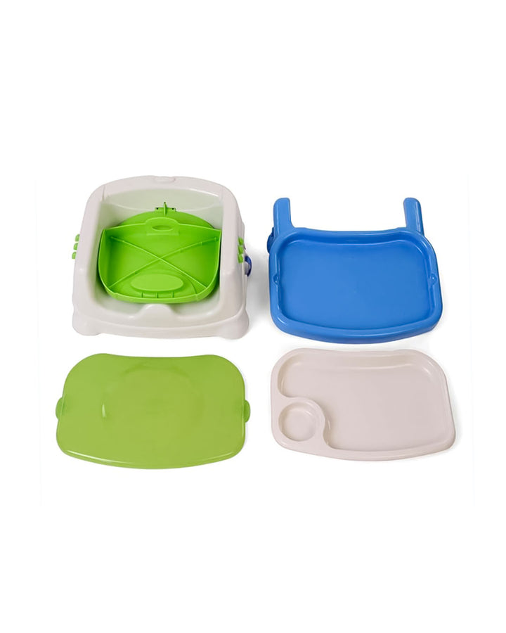 Portable Baby Dining Chair with Snap-On Tray Lid – Foldable Booster Seat for Feeding & Travel – Dishwasher-Safe Tray & Lid – Lightweight, Compact & Safe – Adjustable Seat with Safety Straps – Supports Up to 45 lbs – Ideal for Infants & Toddlers