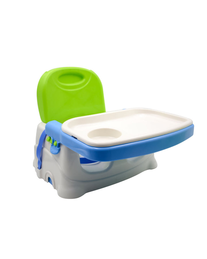 Portable Baby Dining Chair with Snap-On Tray Lid – Foldable Booster Seat for Feeding & Travel – Dishwasher-Safe Tray & Lid – Lightweight, Compact & Safe – Adjustable Seat with Safety Straps – Supports Up to 45 lbs – Ideal for Infants & Toddlers
