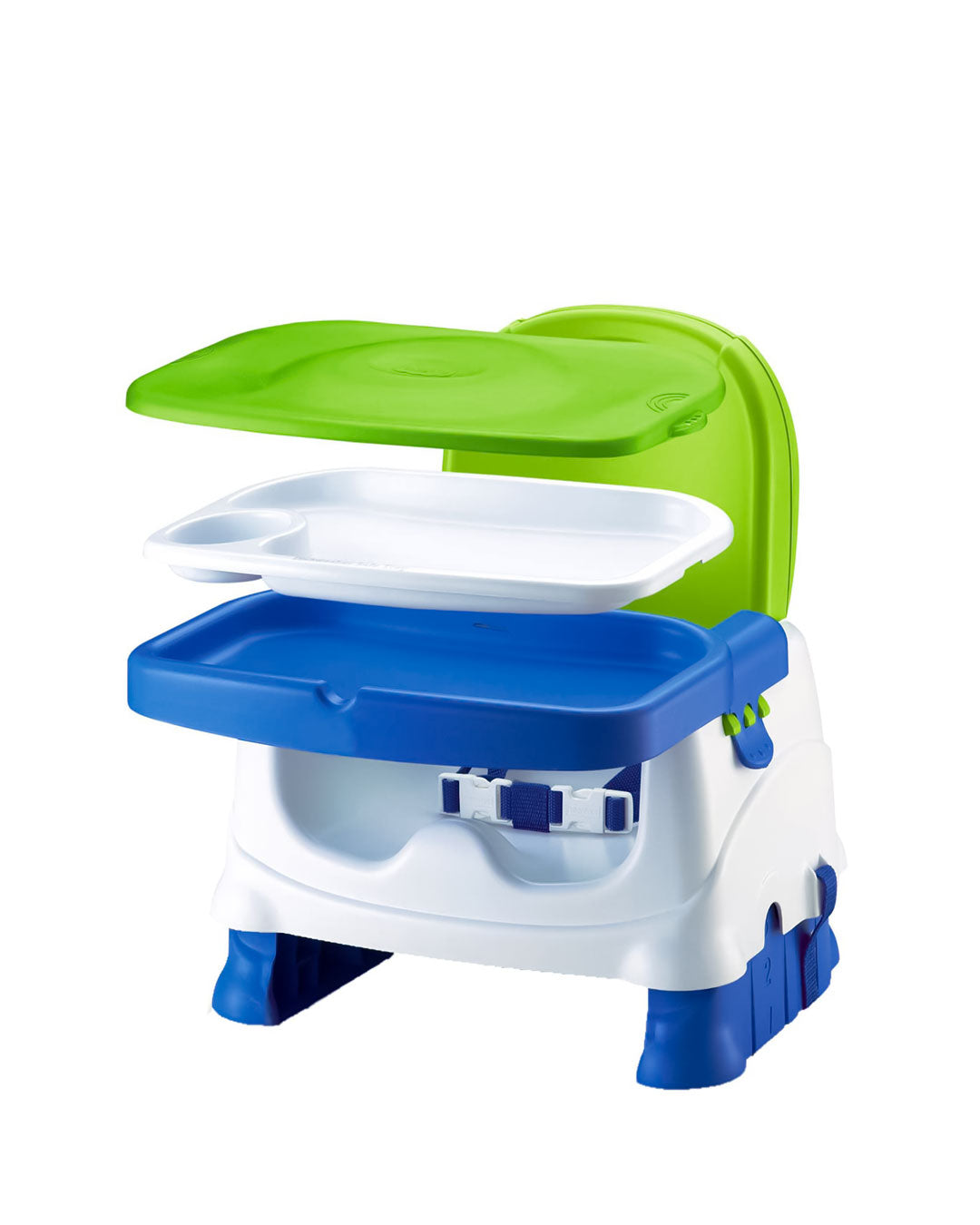 Portable Baby Dining Chair with Snap-On Tray Lid – Foldable Booster Seat for Feeding & Travel – Dishwasher-Safe Tray & Lid – Lightweight, Compact & Safe – Adjustable Seat with Safety Straps – Supports Up to 45 lbs – Ideal for Infants & Toddlers