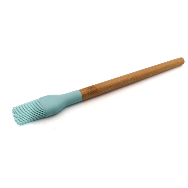Silicone Basting Brush With Anti-Slip Wooden Handles Grill Accessories, Heat ResistantHeat Resistant up to 250°C BPA-Free Non-Scratch Dishwasher Safe Ideal for Grilling Baking & Cooking - Blue