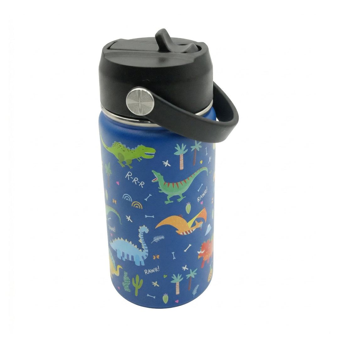 Beram Stainless Steel Thermal Water Bottle 12oz 500ml Smart Water Bottle Aqua Flask Travel Flask for Hot Water Thermos Flask Harmonica Bottle