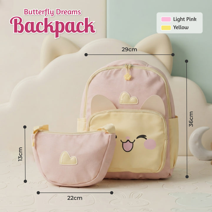 Buddy Animal School Backpack with Matching Side Bag, Lightweight Student Book Bag Set, Cute Cartoon School Backpack with Adjustable Shoulder Straps, Multi Pocket Backpack School, Daily Use & Travel.
