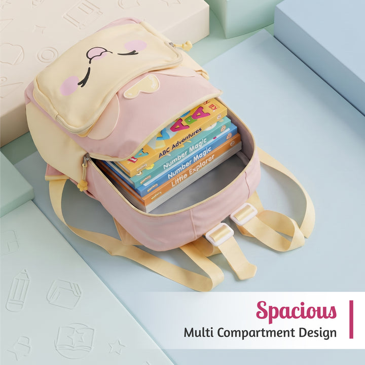 Buddy Animal School Backpack with Matching Side Bag, Lightweight Student Book Bag Set, Cute Cartoon School Backpack with Adjustable Shoulder Straps, Multi Pocket Backpack School, Daily Use & Travel.