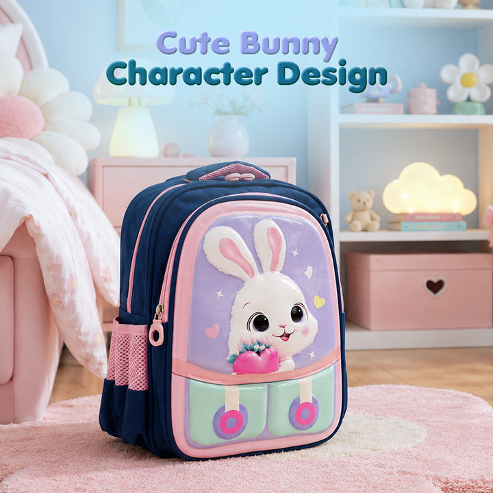 14.5 Inch School Backpack Lightweight Water-Resistant Book bag with Multiple Compartments, Padded Shoulder Straps & Side Bottle Pocket, Durable Daily Travel Bag