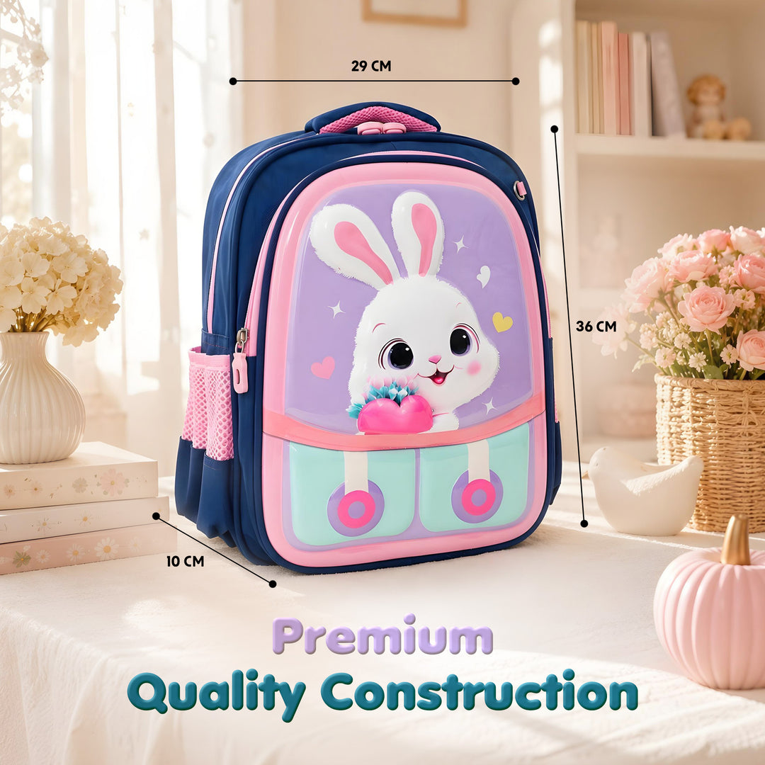 14.5 Inch School Backpack Lightweight Water-Resistant Book bag with Multiple Compartments, Padded Shoulder Straps & Side Bottle Pocket, Durable Daily Travel Bag