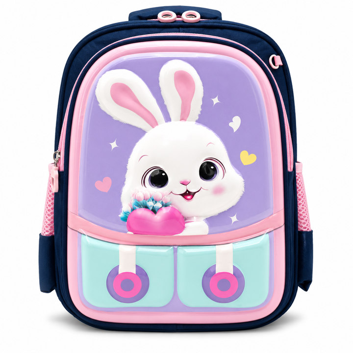 14.5 Inch School Backpack Lightweight Water-Resistant Book bag with Multiple Compartments, Padded Shoulder Straps & Side Bottle Pocket, Durable Daily Travel Bag
