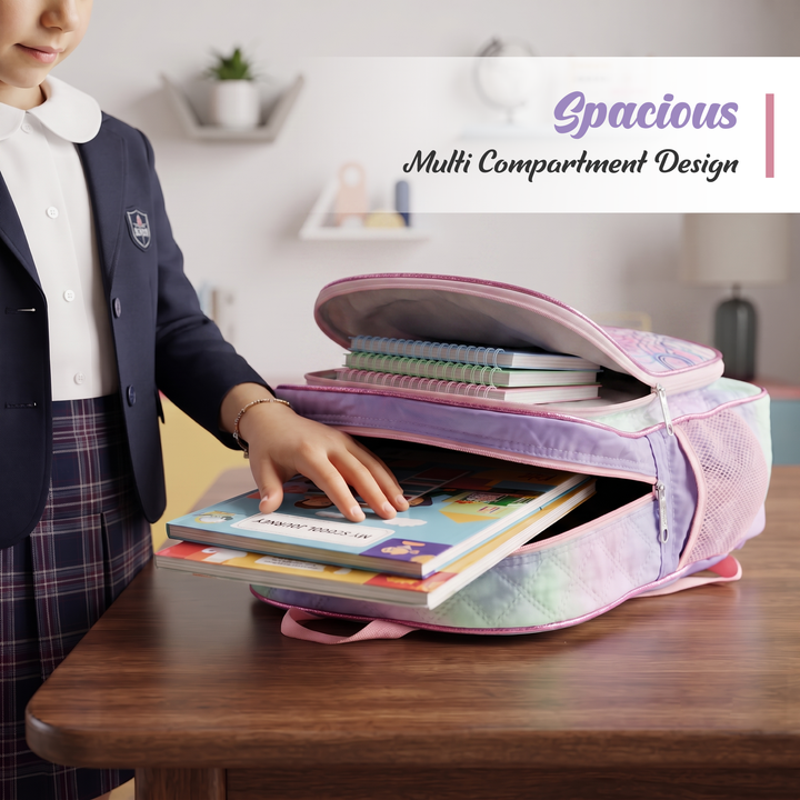 14 Inch School Backpack with Spacious Compartments | Lightweight Durable Water-Resistant Bag | Ergonomic Shoulder Straps, Multi-Pocket Storage for Daily Use, Travel & Office