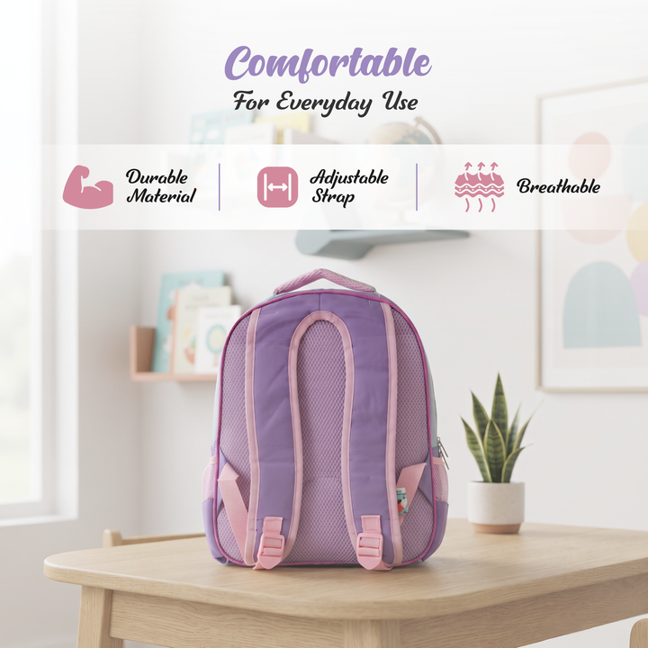 14 Inch School Backpack with Spacious Compartments | Lightweight Durable Water-Resistant Bag | Ergonomic Shoulder Straps, Multi-Pocket Storage for Daily Use, Travel & Office