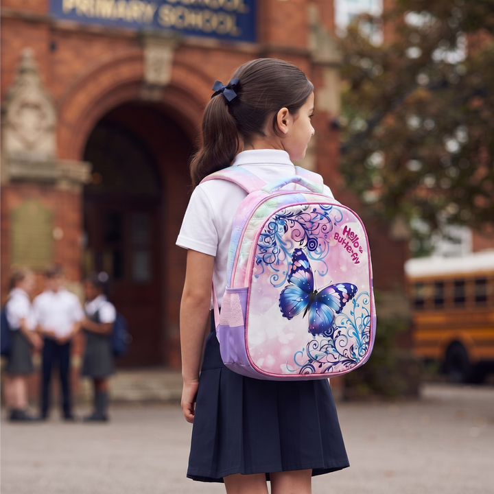 14 Inch School Backpack with Spacious Compartments | Lightweight Durable Water-Resistant Bag | Ergonomic Shoulder Straps, Multi-Pocket Storage for Daily Use, Travel & Office