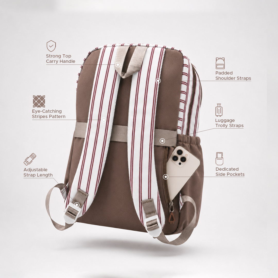 Campus Classic Plaid School Backpack with 4 Compartments, Lightweight Student Book Bag, Large Capacity School Backpack with Front Pocket, Dual Side Bottle Mesh Pockets  Adjustable Shoulder Straps Daily Use