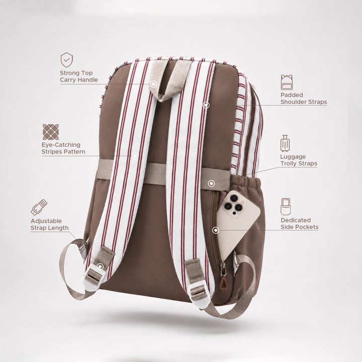 Campus Classic Plaid School Backpack with 4 Compartments, Lightweight Student Book Bag, Large Capacity School Backpack with Front Pocket, Dual Side Bottle Mesh Pockets  Adjustable Shoulder Straps Daily Use