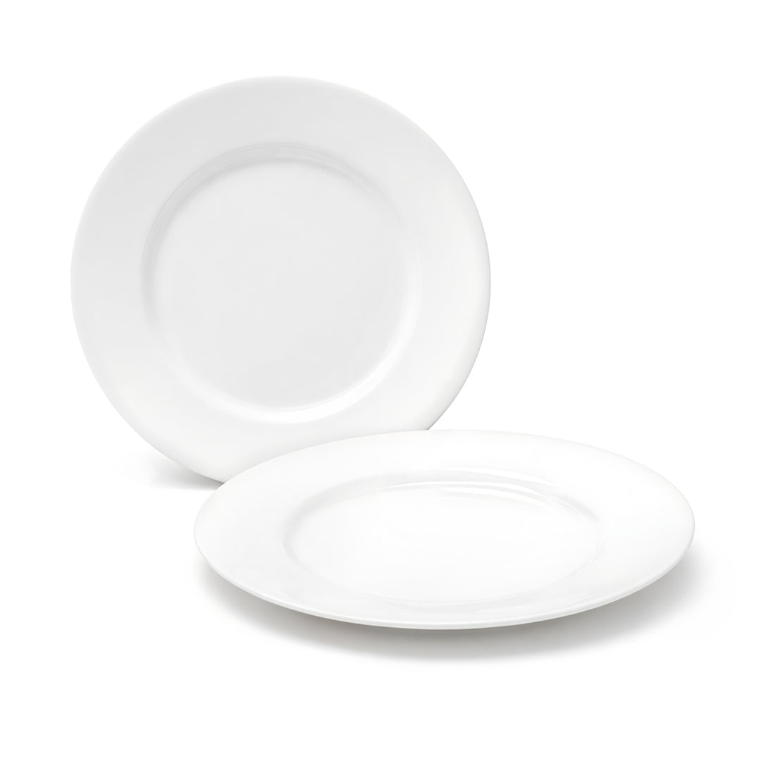 Luminarc White 4 PCS Ceramic Dinner Set  Soup Plate 22cm Dinner Plate 24cm Dessert Plate 19cm Bowl 9.5cm Tableware Set for Home & Restaurant