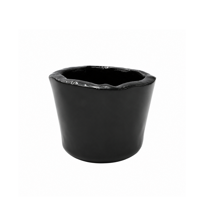 Beram Black Ceramic Soufflé Dish Cup – 250ml Ramekin for Baking & Desserts, Heat-Resistant Oven Microwave & Dishwasher Safe Custard Pudding Bowl