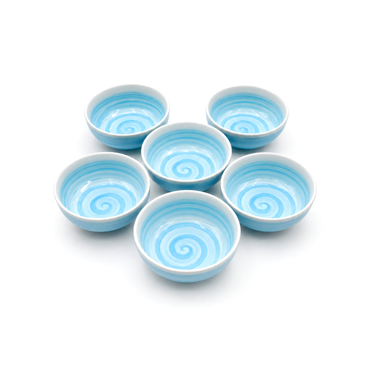 Ceramic Bowl 6 Piece Set Microwave Dishwasher Safe Serving Bowls for Soup Rice Cereal Salad Snacks Dessert Kitchen Dining and Restaurant Use
