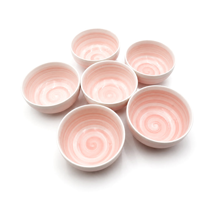 Ceramic Bowl 6 Piece Set Microwave Dishwasher Safe Serving Bowls for Soup Rice Cereal Salad Snacks Dessert Kitchen Dining and Restaurant Use