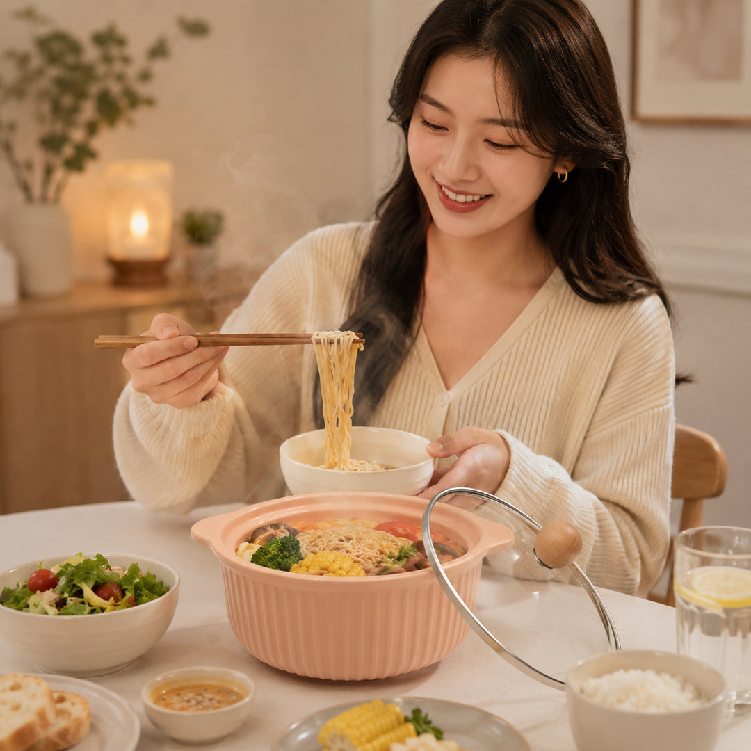 Ceramic Bowl Set Premium Porcelain Storage and Serving Bowls Microwave and Dishwasher Safe Soup Rice Snack Cereal Meal Prep Bowls Modern Kitchen Food Container Set