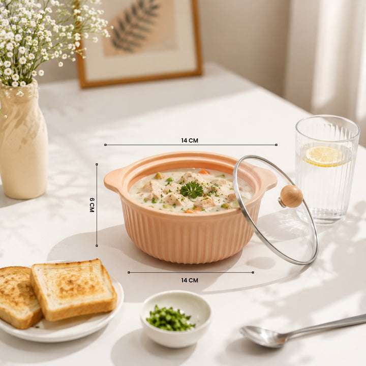 Ceramic Bowl Set Premium Porcelain Storage and Serving Bowls Microwave and Dishwasher Safe Soup Rice Snack Cereal Meal Prep Bowls Modern Kitchen Food Container Set