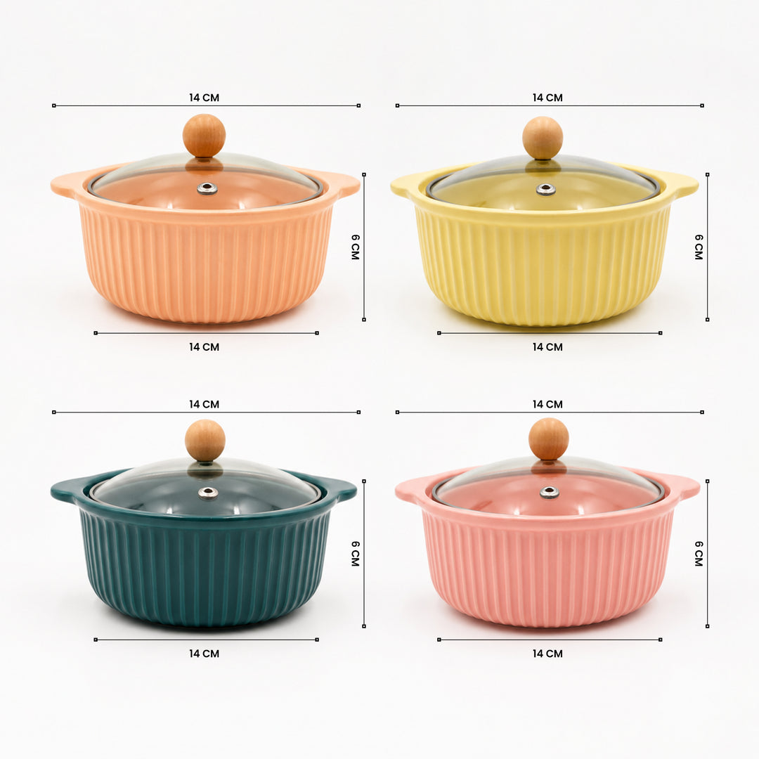 Ceramic Bowl Set Premium Porcelain Storage and Serving Bowls Microwave and Dishwasher Safe Soup Rice Snack Cereal Meal Prep Bowls Modern Kitchen Food Container Set