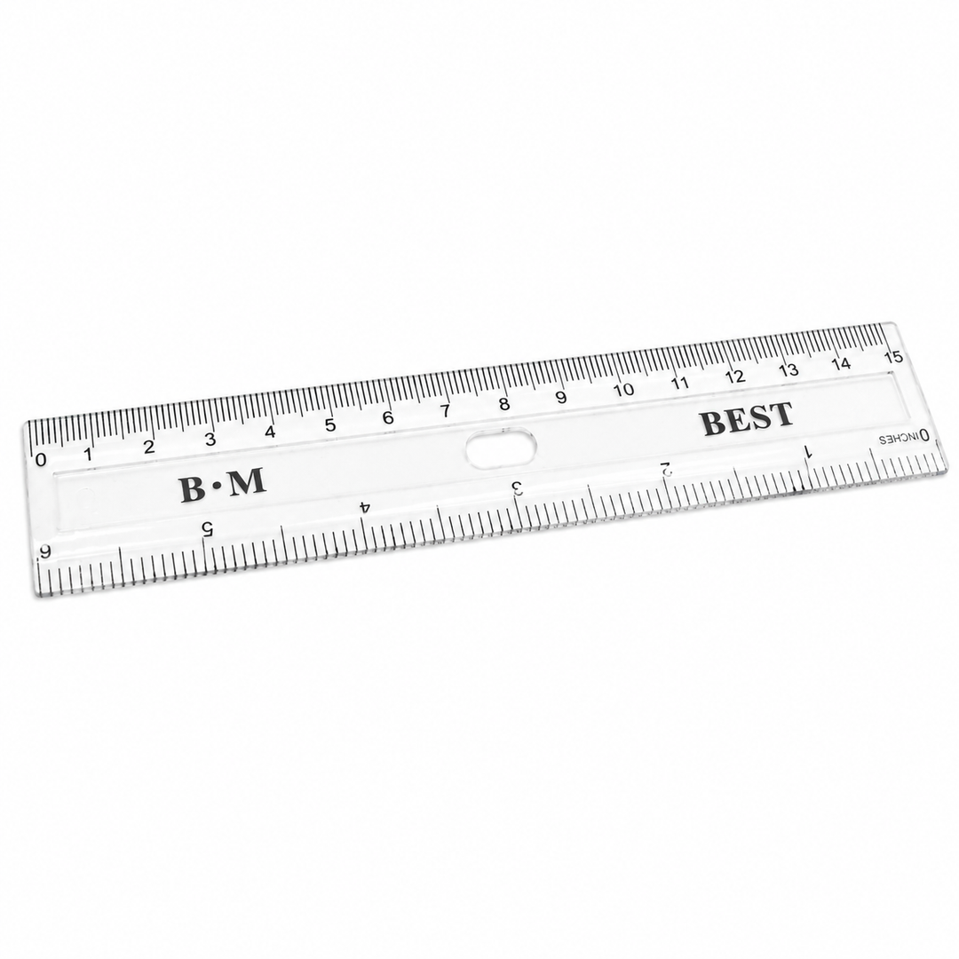 Measuring Ruler Straight Edge Ruler with Clear Measurement Markings for Accurate Length Measurement, Line Drawing, Geometry, Drawing, Craft Projects, Office Work and Everyday Stationery Use