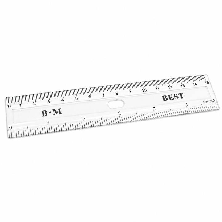 Measuring Ruler Straight Edge Ruler with Clear Measurement Markings for Accurate Length Measurement, Line Drawing, Geometry, Drawing, Craft Projects, Office Work and Everyday Stationery Use