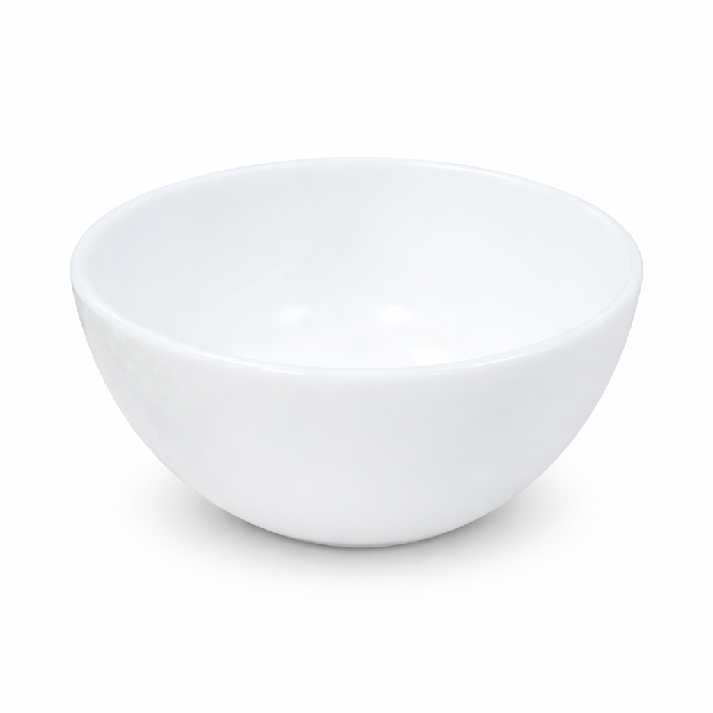 Luminarc White 4 PCS Ceramic Dinner Set  Soup Plate 22cm Dinner Plate 24cm Dessert Plate 19cm Bowl 9.5cm Tableware Set for Home & Restaurant