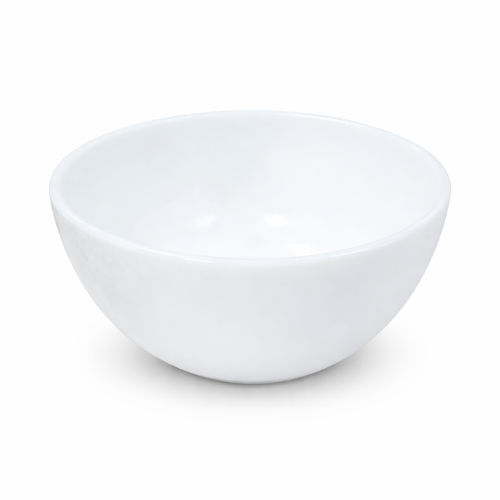 Luminarc White 4 PCS Ceramic Dinner Set  Soup Plate 22cm Dinner Plate 24cm Dessert Plate 19cm Bowl 9.5cm Tableware Set for Home & Restaurant