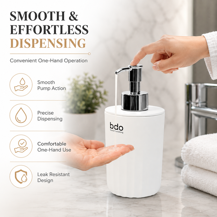 BERAM Sea Wave Soap Dispenser, Hand Sanitizer Travel Bottle, Hand and Liquid Soap Pump, Lotion Dispenser, Compact Bathroom or Kitchen Container, Holder for Traveling, Camping, Vacation