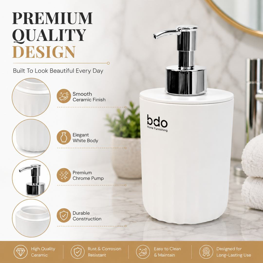 BERAM Sea Wave Soap Dispenser, Hand Sanitizer Travel Bottle, Hand and Liquid Soap Pump, Lotion Dispenser, Compact Bathroom or Kitchen Container, Holder for Traveling, Camping, Vacation