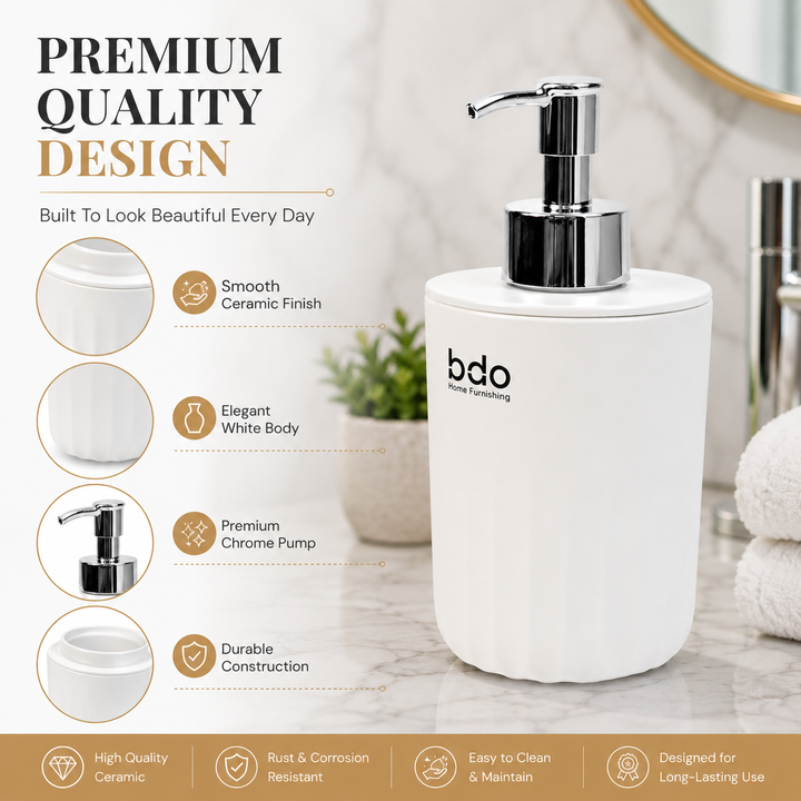 BERAM Sea Wave Soap Dispenser, Hand Sanitizer Travel Bottle, Hand and Liquid Soap Pump, Lotion Dispenser, Compact Bathroom or Kitchen Container, Holder for Traveling, Camping, Vacation
