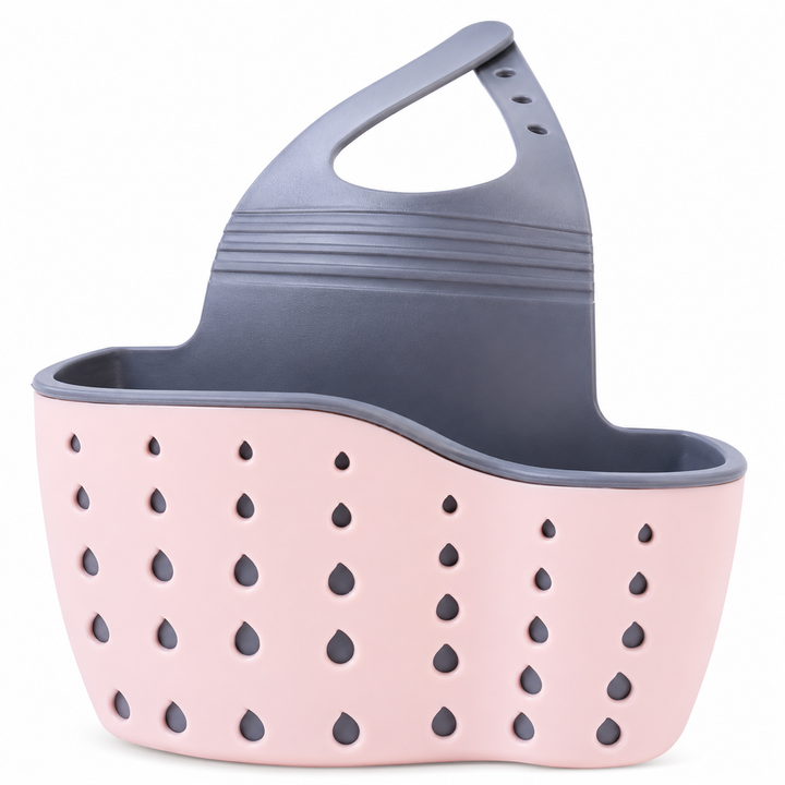BERAM Kitchen Sink Organizer Sponge Holder Storage Basket Soap Sponge Drain Rack Holder for Sponges Soaps and Cleaning Brushes Sink Accessories
