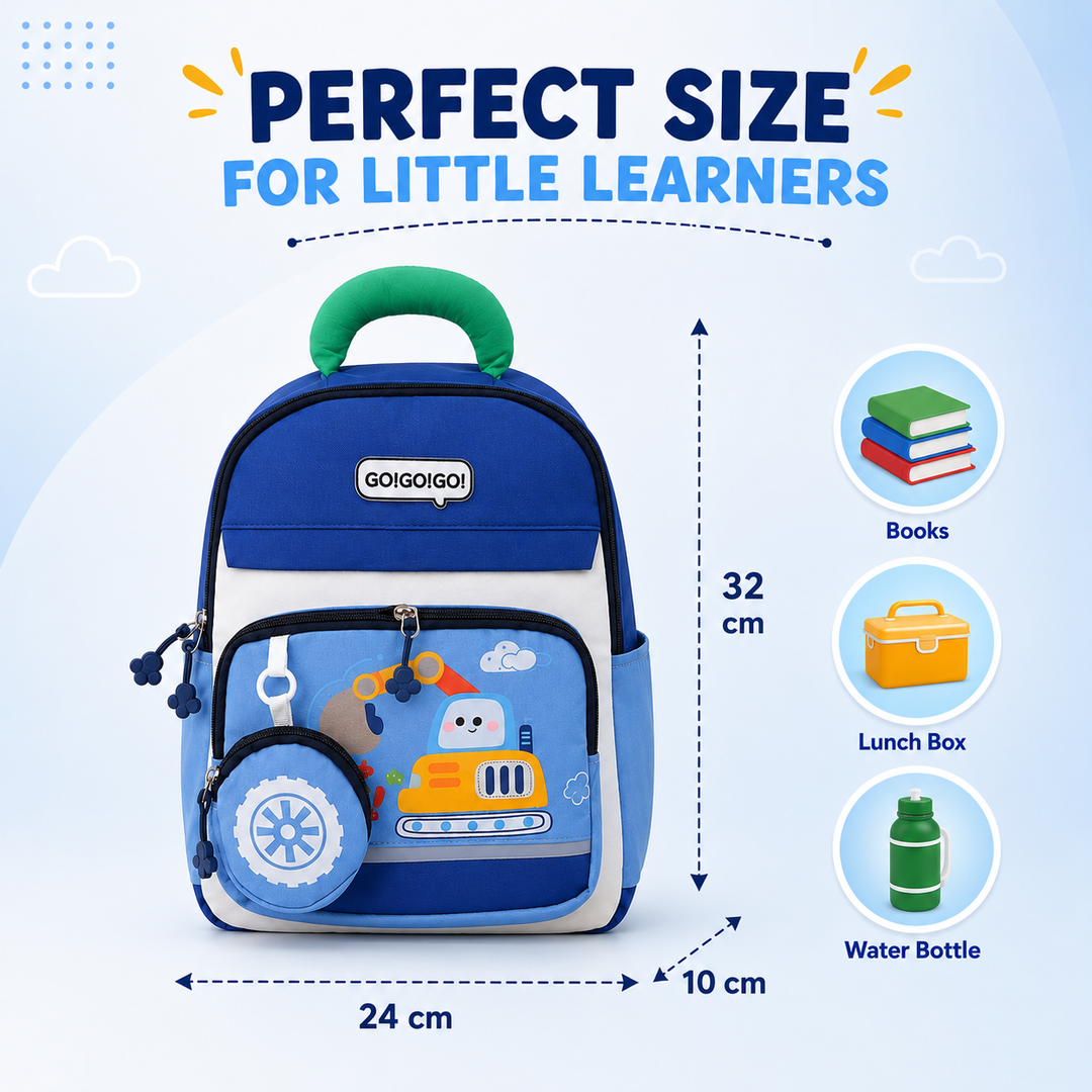 Cute Cartoon School Backpack with Mini Zip Pouch, Lightweight Student Book Bag, Multi Pocket School Backpack with Adjustable Shoulder Straps, Large Capacity Backpack for School & Daily Use