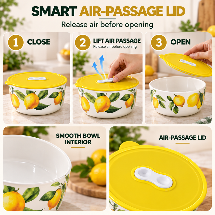 Ceramic Bowl Set Premium Porcelain Storage and Serving Bowls Microwave and Dishwasher Safe Soup Rice Snack Cereal Meal Prep Bowls Modern Kitchen Food Container Set