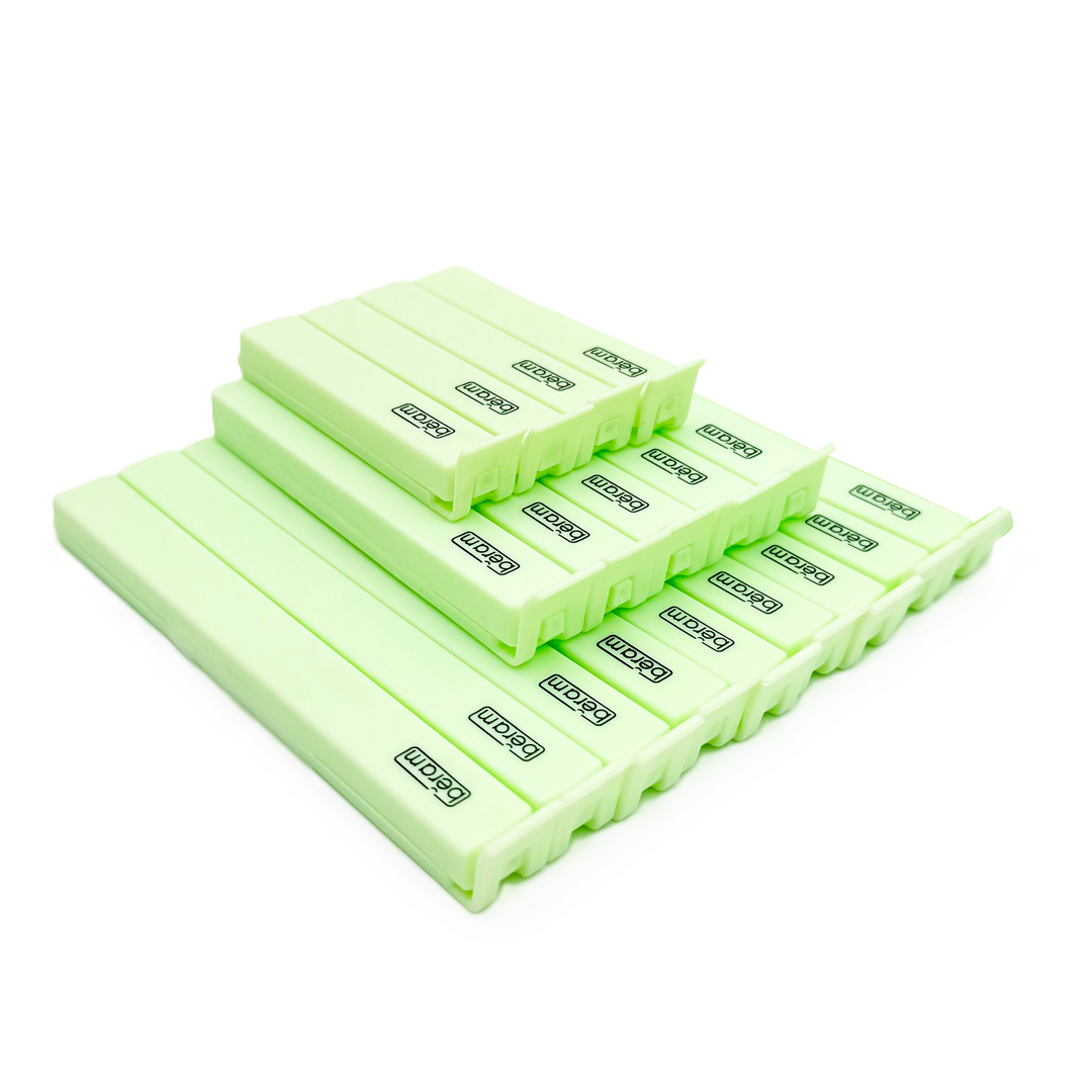 Beram Sealing Clips for Snack Bags Vacuum Sealers for Packages Storage for Home and Kitchen Air Tight Sealing Chip Clips Aesthetic Kitchen Accessory  Pack of 48, 28 and 18