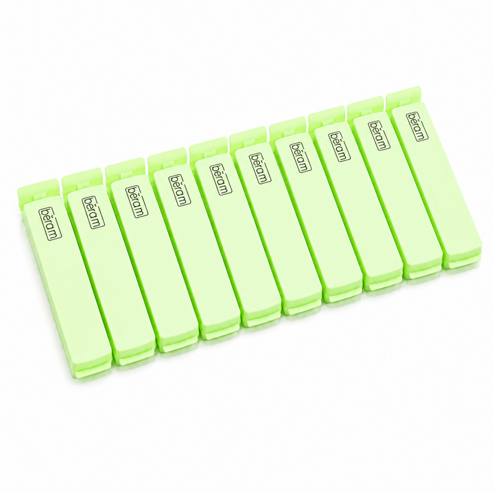 Beram Sealing Clips for Snack Bags Vacuum Sealers for Packages and Storage Air Tight Sealing Chip Clips Aesthetic Kitchen Accessory Pack of 4, 5 and 10
