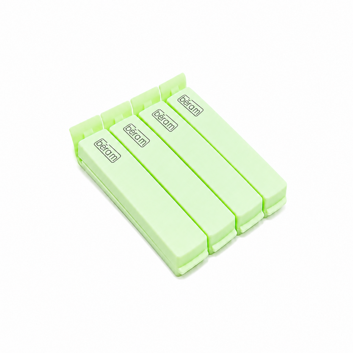 Beram Sealing Clips for Snack Bags Vacuum Sealers for Packages and Storage Air Tight Sealing Chip Clips Aesthetic Kitchen Accessory Pack of 4, 5 and 10