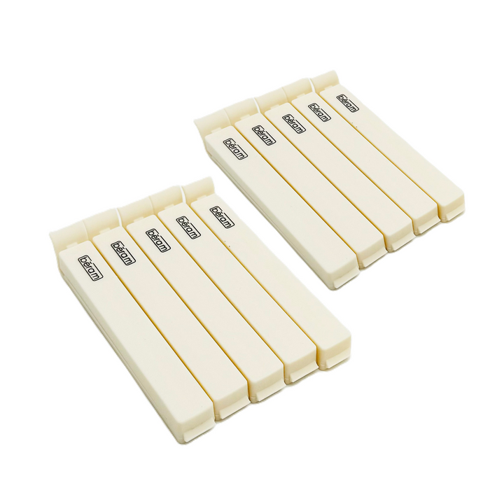 Beram Sealing Clips for Snack Bags Vacuum Sealers for Packages and Storage Air Tight Sealing Chip Clips Aesthetic Kitchen Accessory Pack of 4, 5 and 10